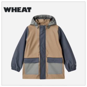 Regenjacke Kinder Wheat - hellbraun